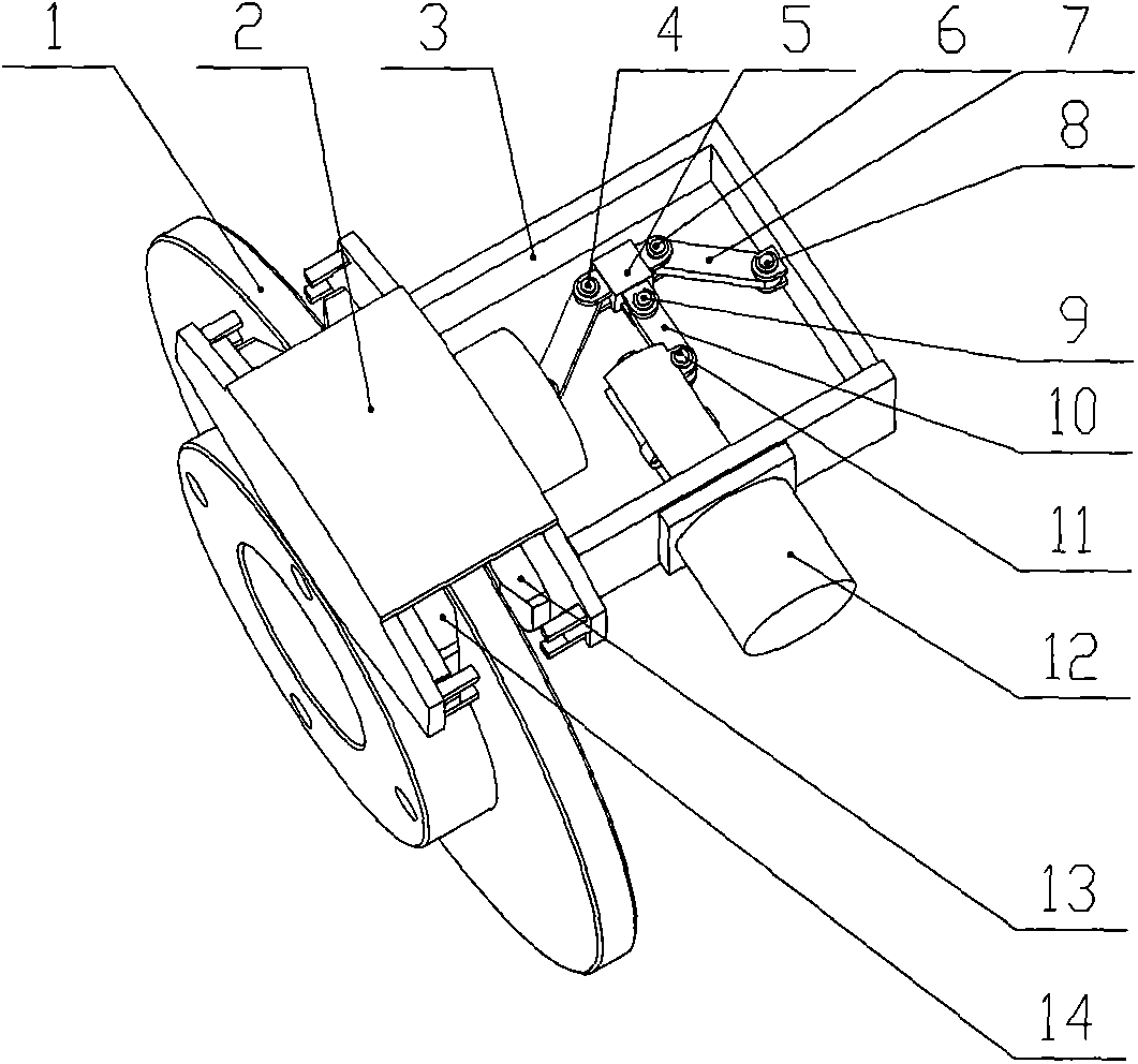 Toggle-rod-boosted electromechanical brake