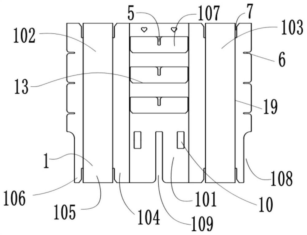 Foldable adjustable bed chair and cutting piece thereof