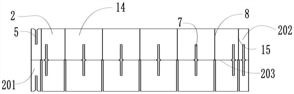 Foldable adjustable bed chair and cutting piece thereof