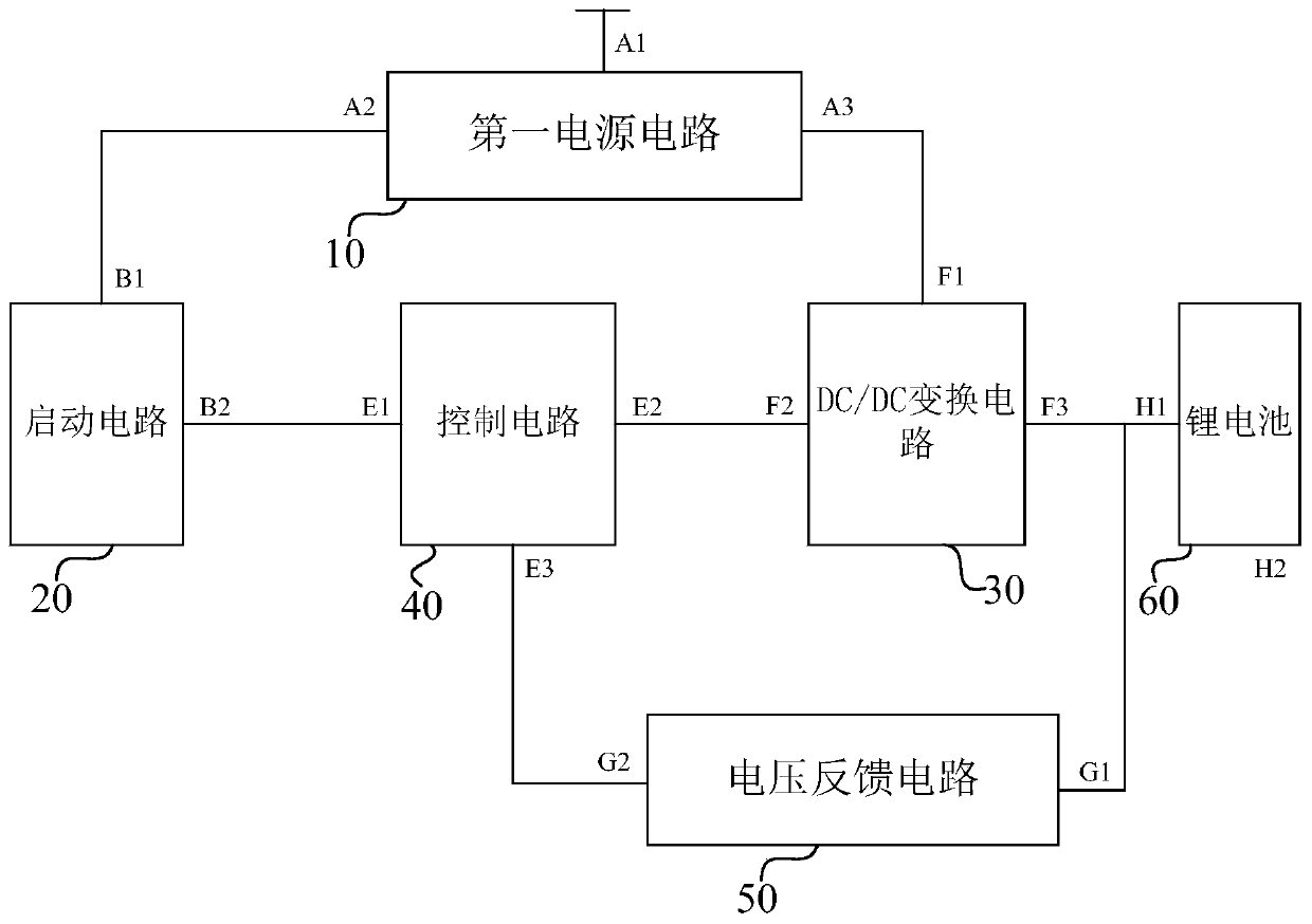 Charging and discharging protection circuit of lithium battery management system and lithium battery management system