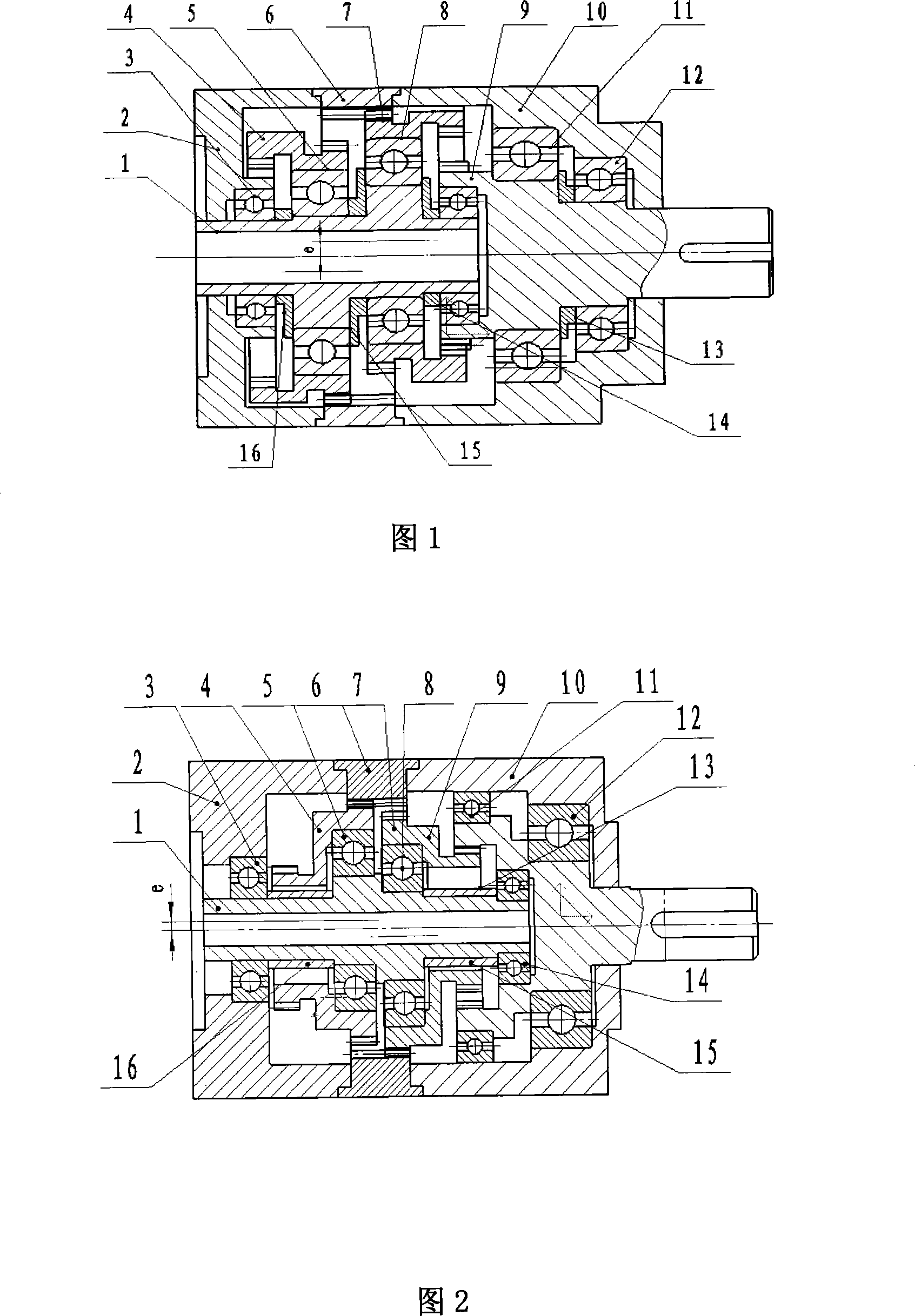 Decelerator for control motor