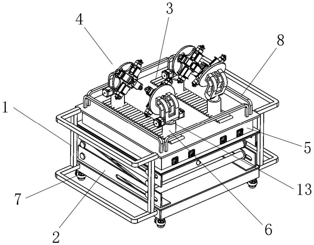 Fully automatic tube sheet welding tooling platform