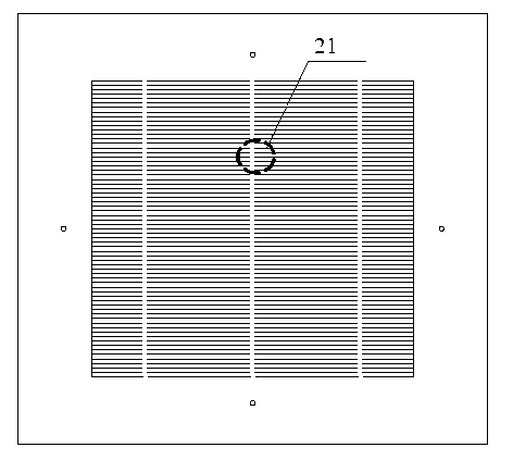 Matched screen board of solar cell electrode and printing method thereof