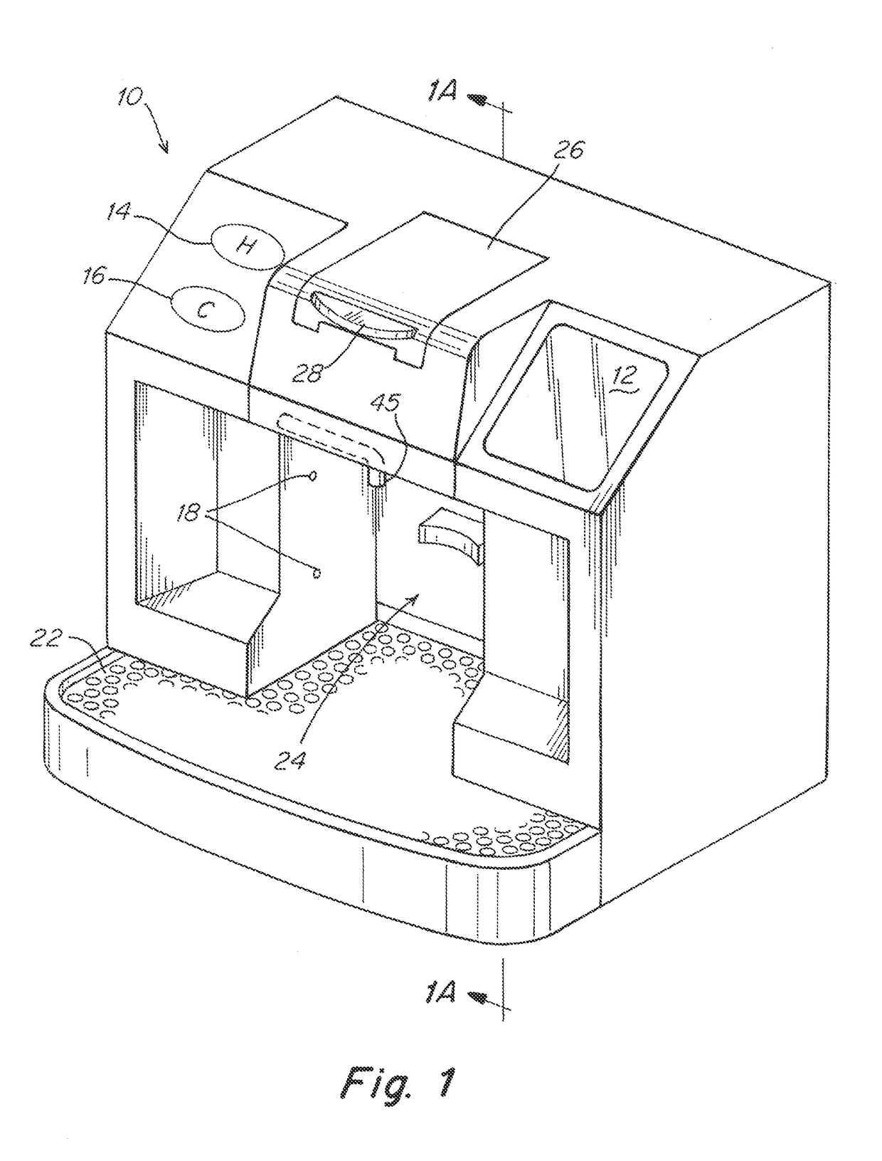 Capsule based system for preparing and dispensing a beverage