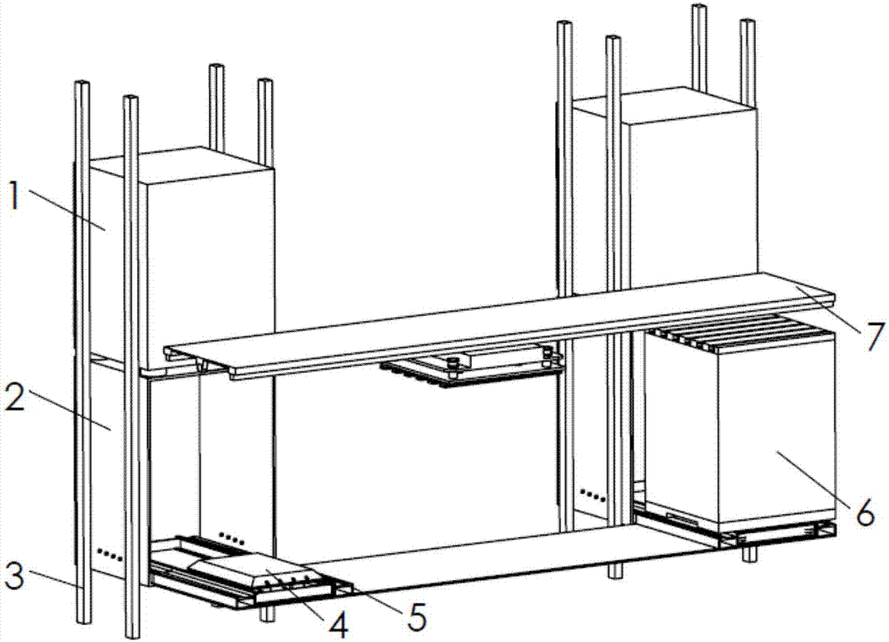 Elevator capable of moving vertically and transversely based on trailer structure