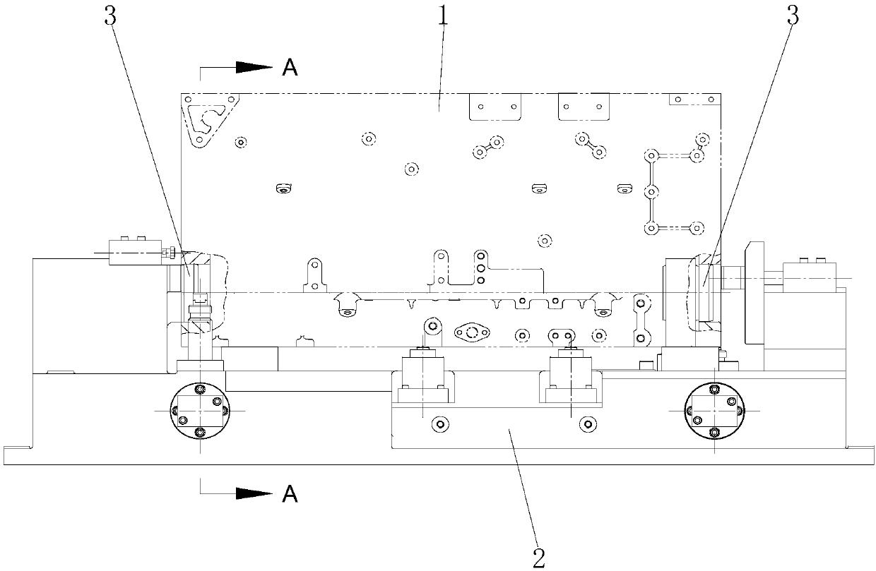 Positioning device for flattening bottom face of cylinder body