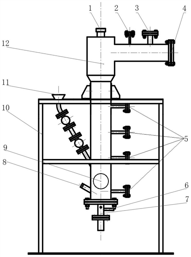 Fluidized bed reactor for treating radioactive waste graphite