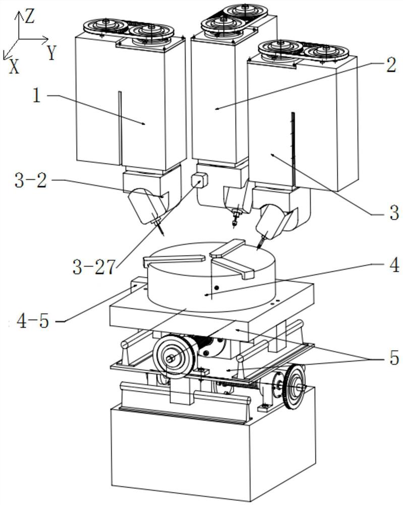 Multi-station multi-angle electrosparking device and method