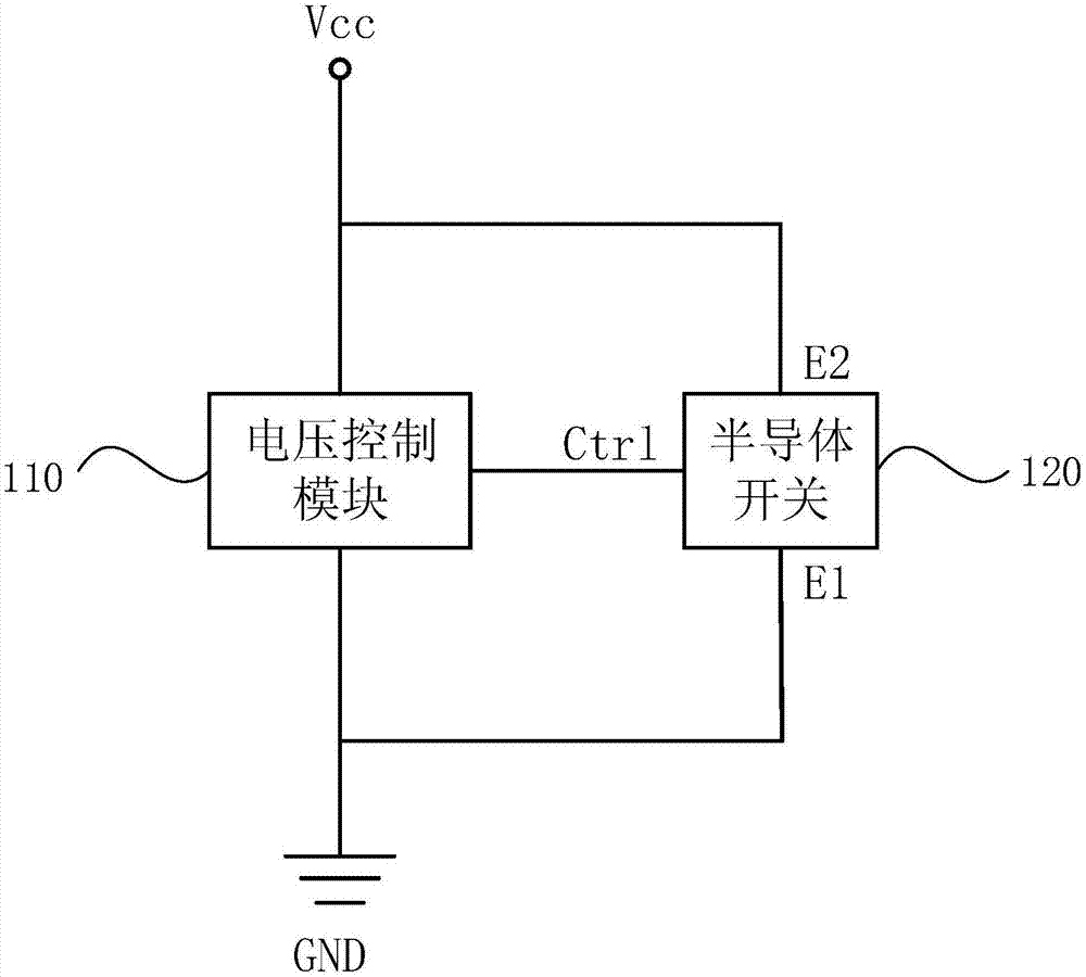 Temperature control switch circuit