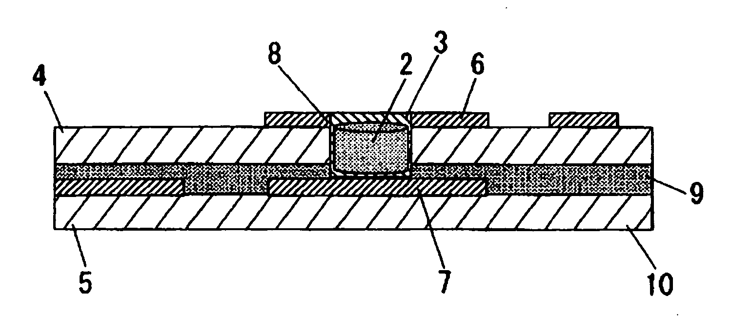 Interlayer connection conductor and manufacturing method thereof