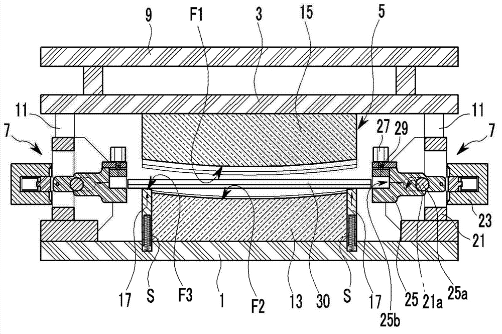 Bending press system