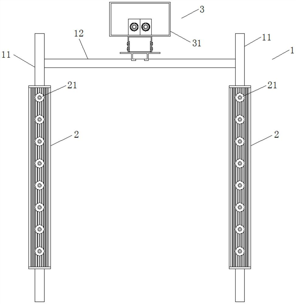 Road traffic and street lamp landscape lighting system