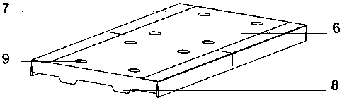 Wide flange beam slab plate type rail beam