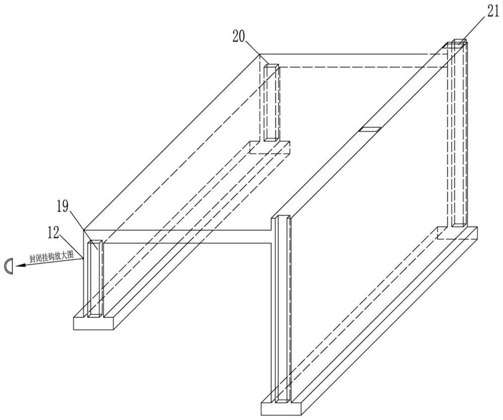 Roadbed widening door opening type retaining wall structure and construction method thereof