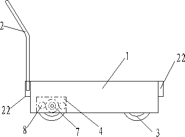 A kind of intelligent braking track flat car and its traveling method