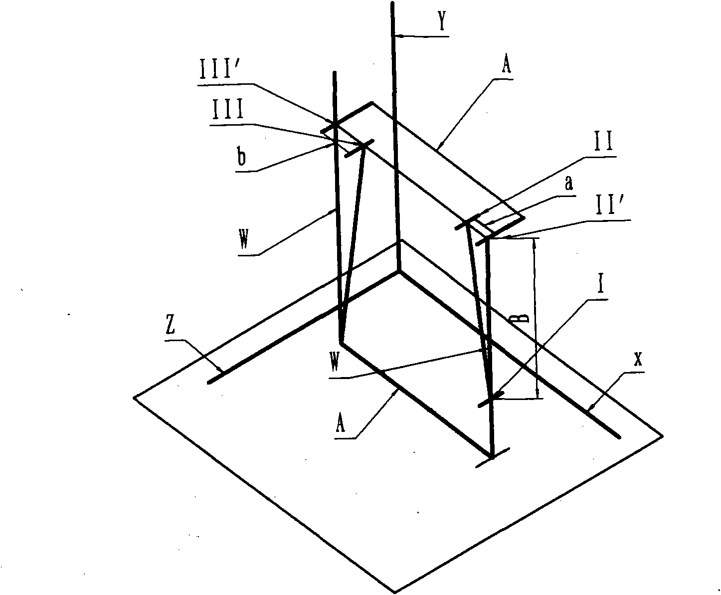 Method for detecting and compensating floor-type boring and milling machine space position by using double-frequency laser measurement system