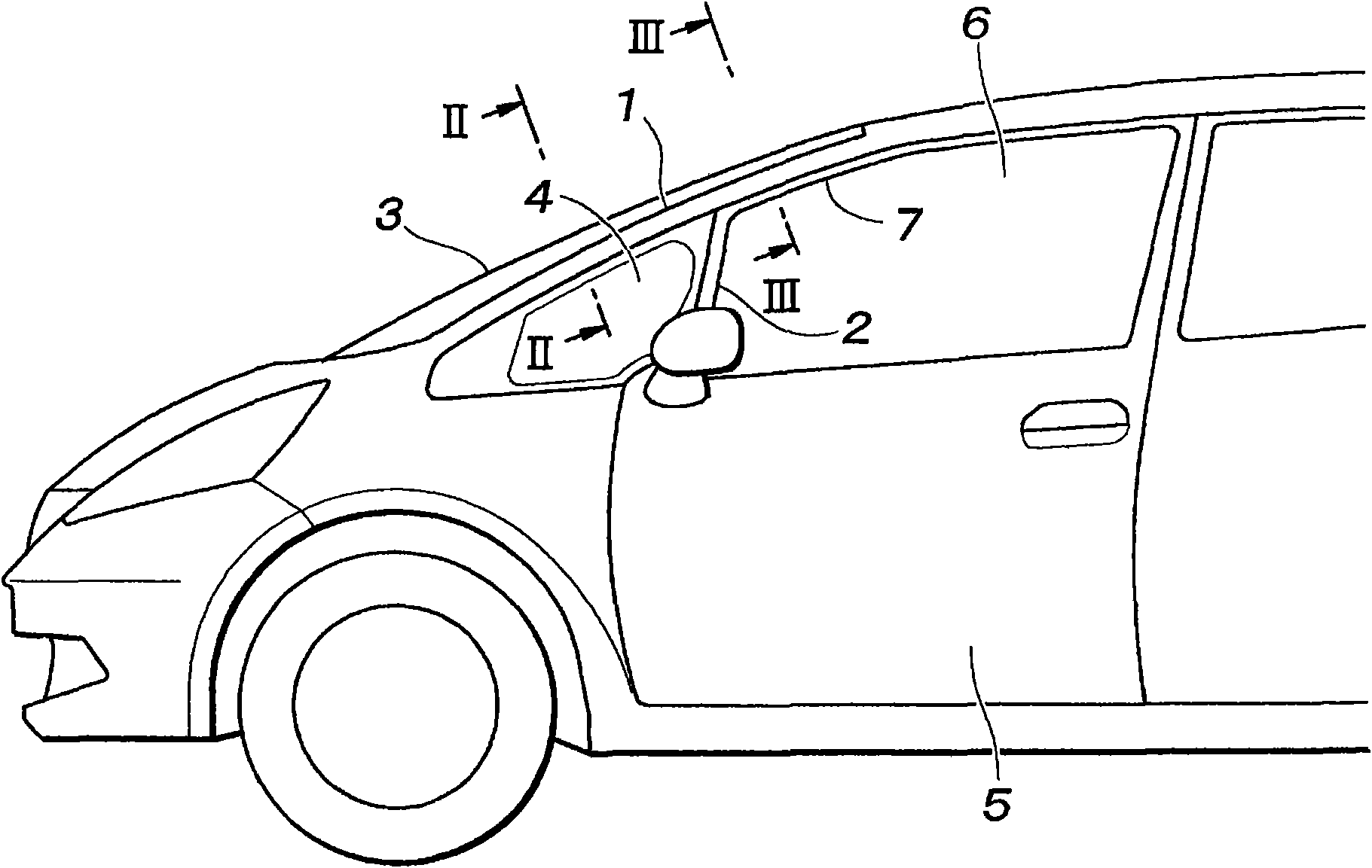 Structure for vehicle body side section