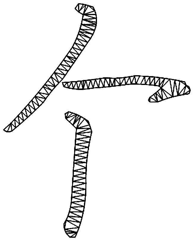 A method and device for adjusting the outline thickness of a truetype font