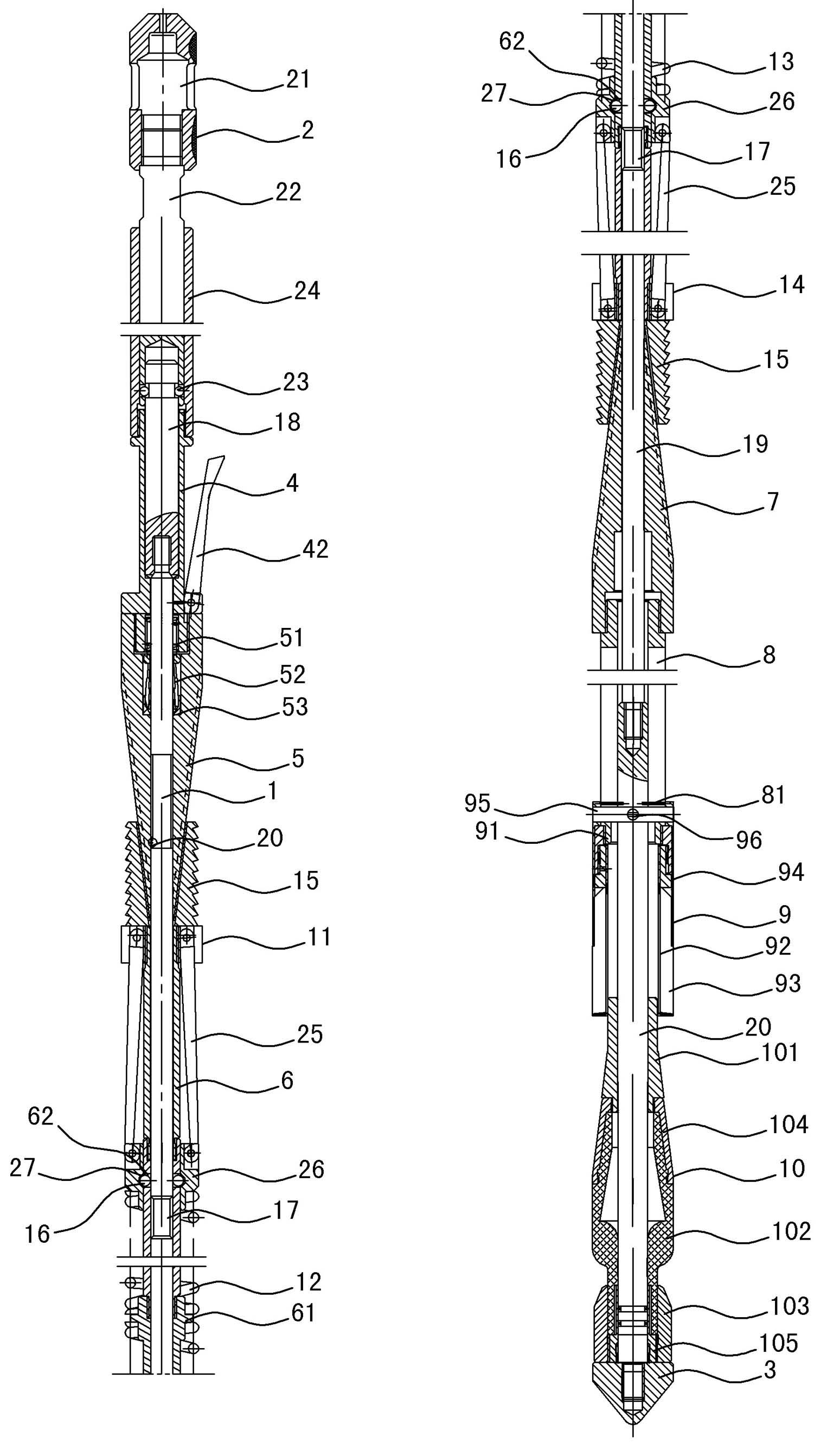 Undersize-hole oil pipe plugging device