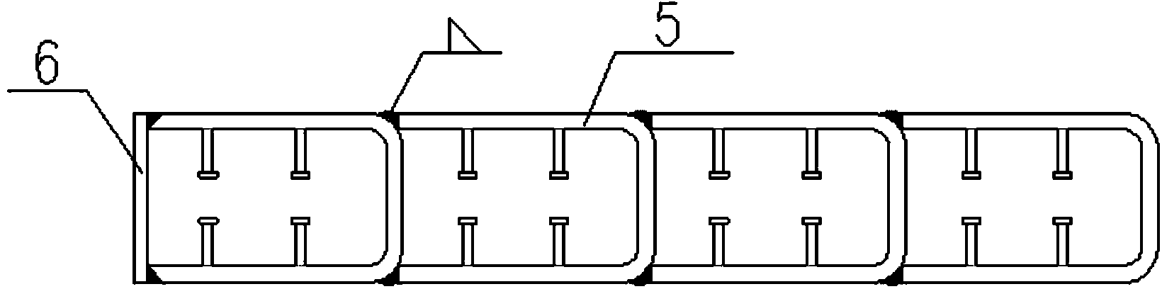 C-shaped steel pipe bundle composite structure