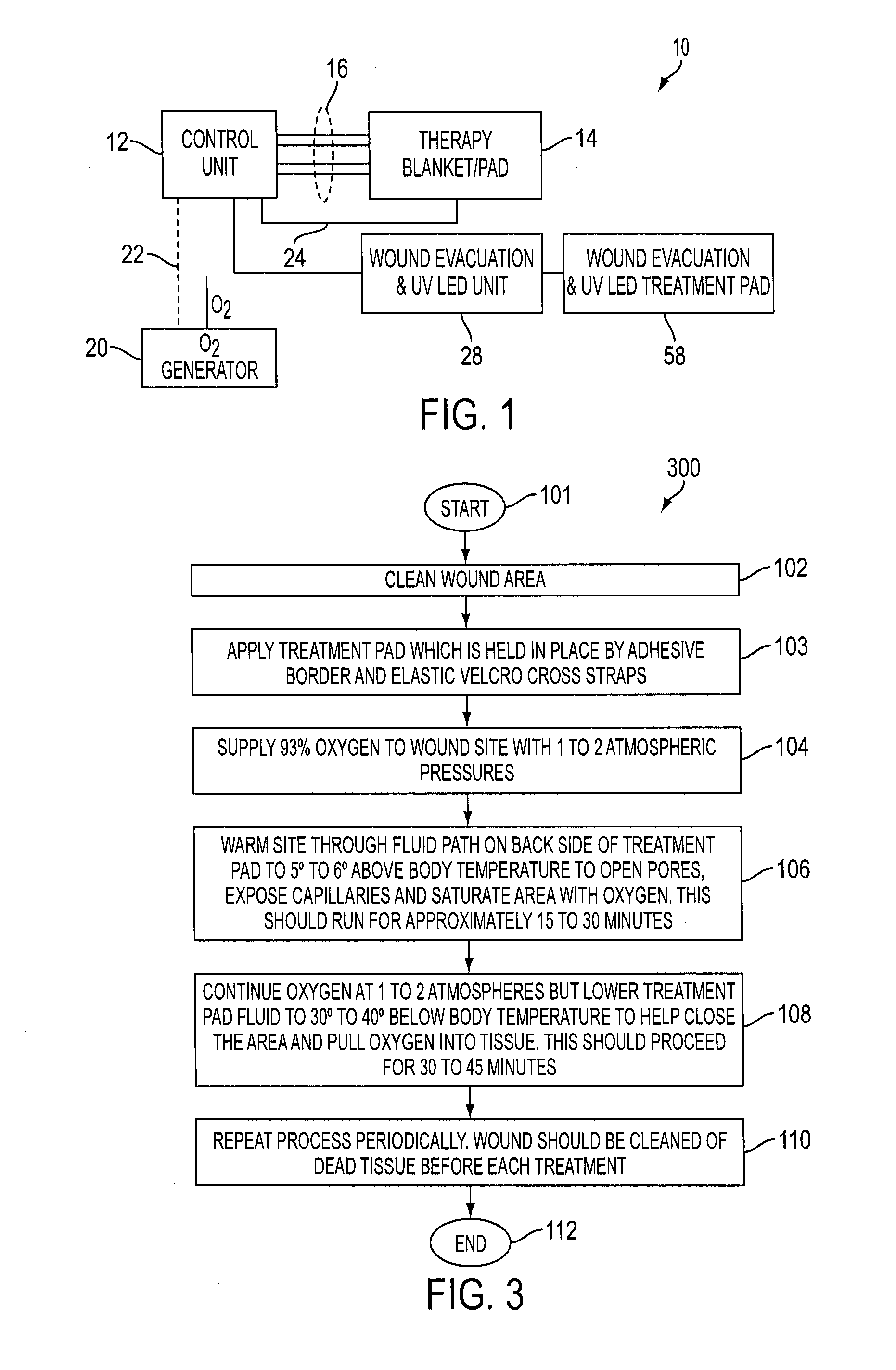 Wound care method and system with one or both of vacuum-light therapy and thermally augmented oxygenation