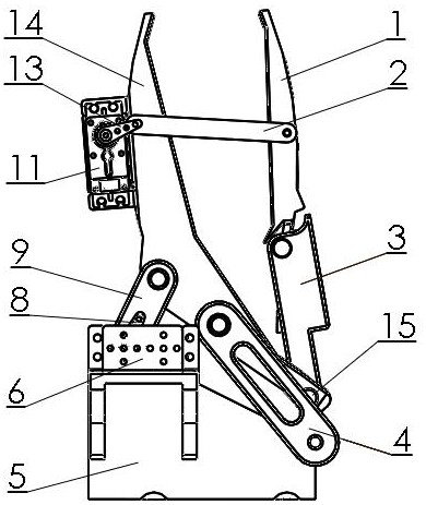 Overturning type fruit picking actuator