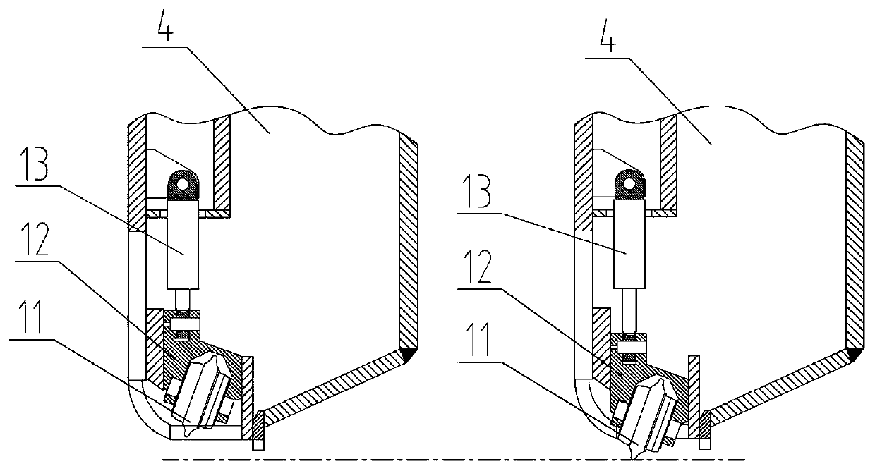 Cutterhead expanding excavation method using special-shaped cutter