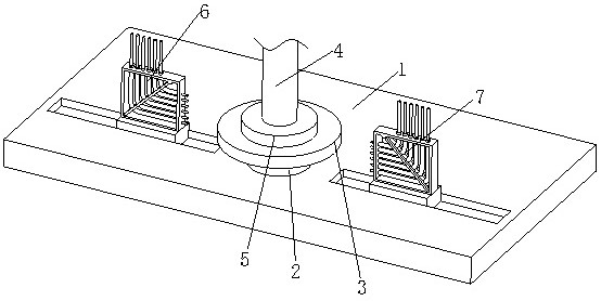 A lens shearing machine finished product detection mechanism