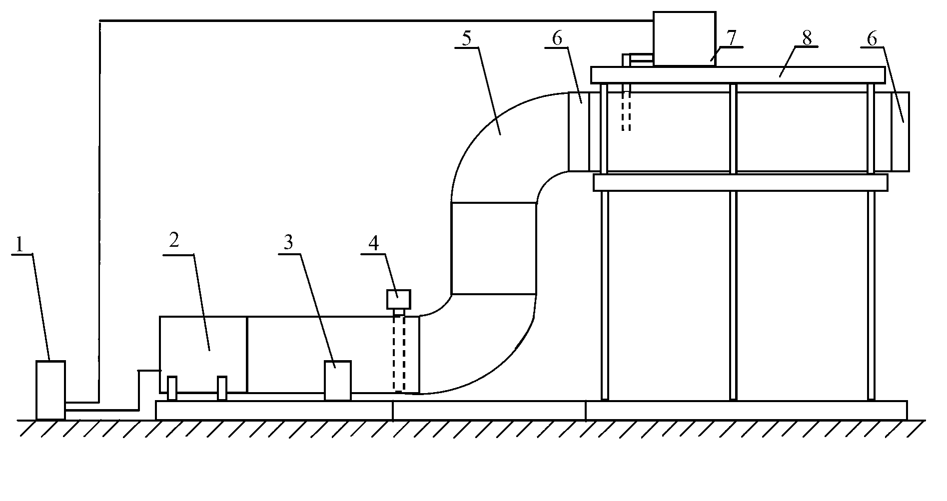 Sand and dust weather simulation testing system