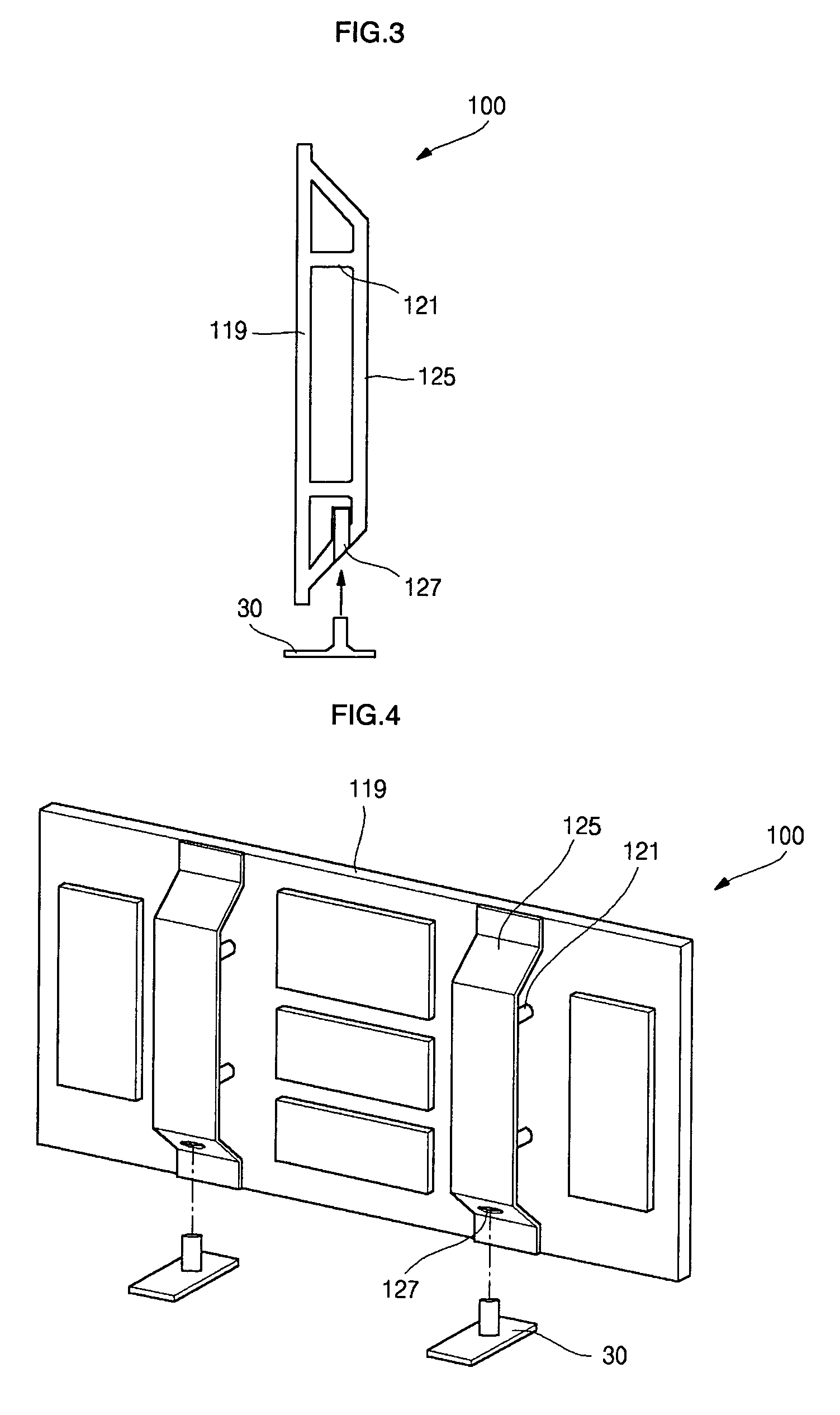 Plastic chassis and plasma display device including the same