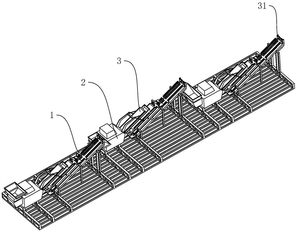 Construction recycled aggregate fine crushing treatment device