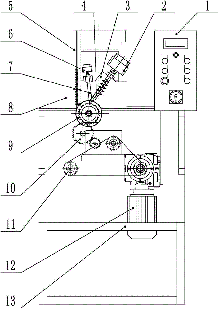 Processing device of plastic wax-core holder