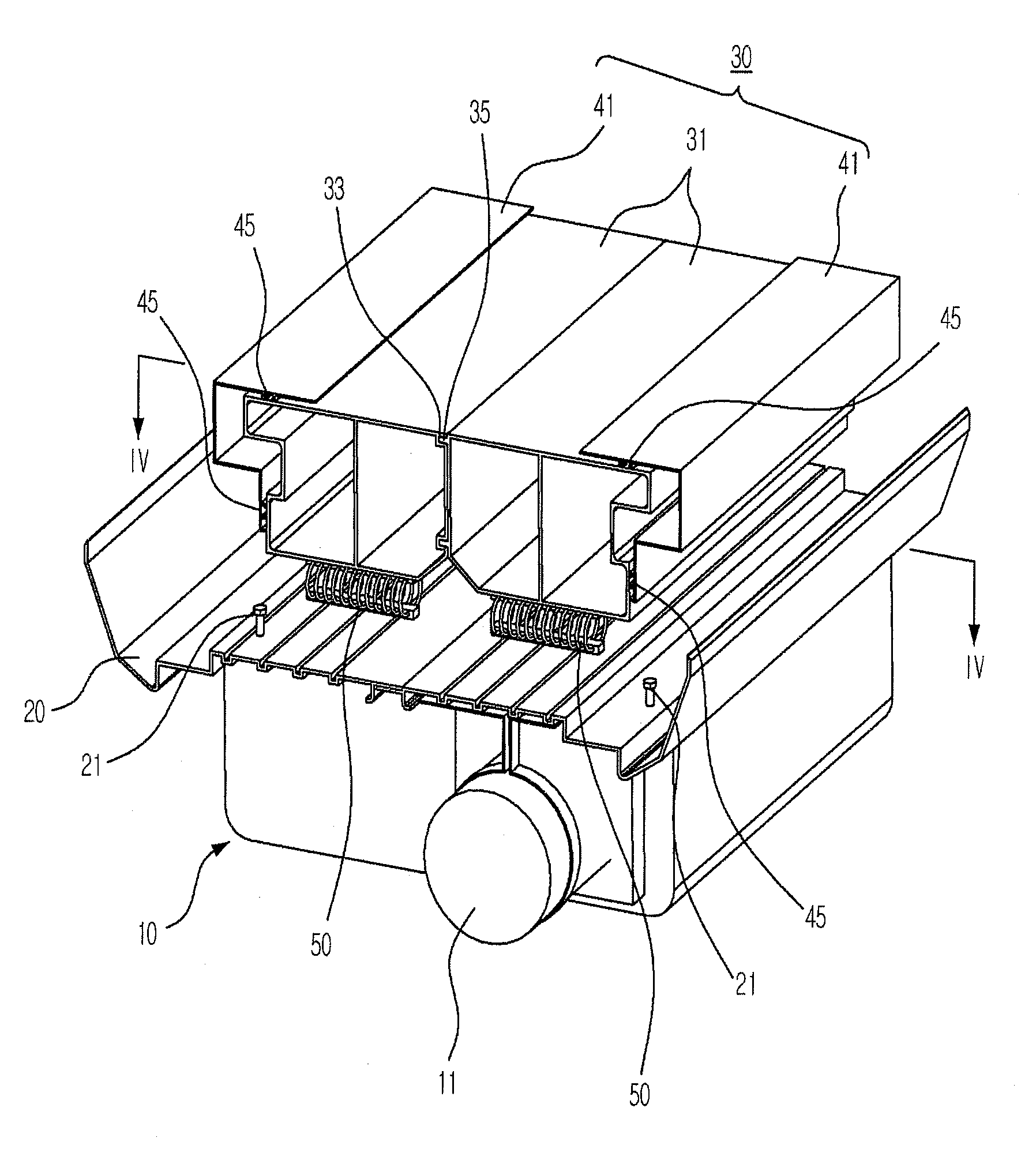 Projection apparatus for vehicle