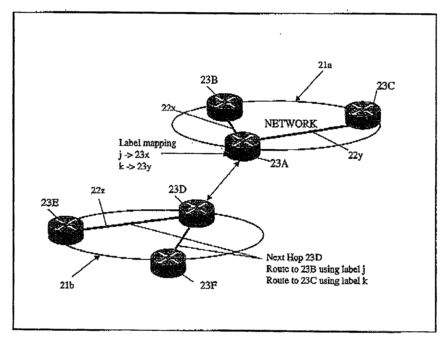 Routing traffic in a communications network