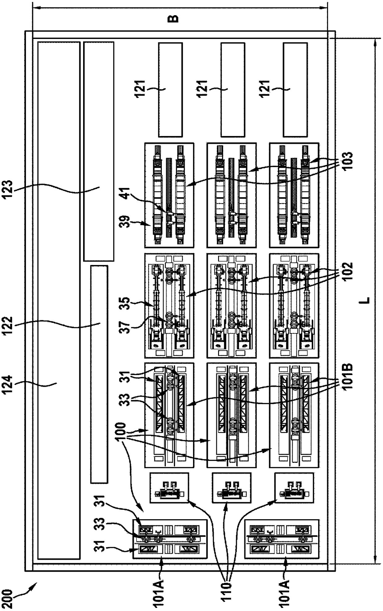 Method for robot-assisted production of a support structure for a passenger transport system