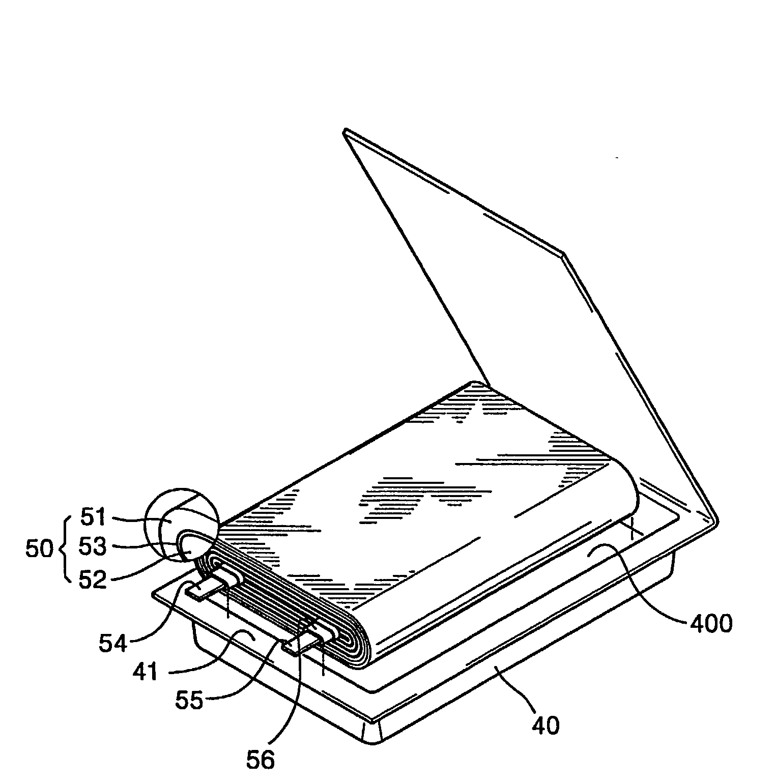 Battery unit and secondary battery employing the same