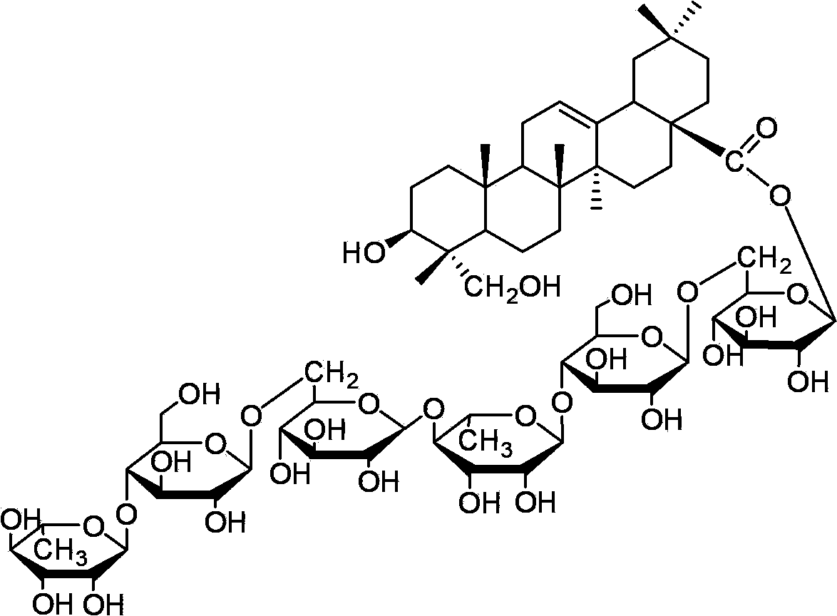 A kind of triterpene saponin antimyocardial ischemia compound