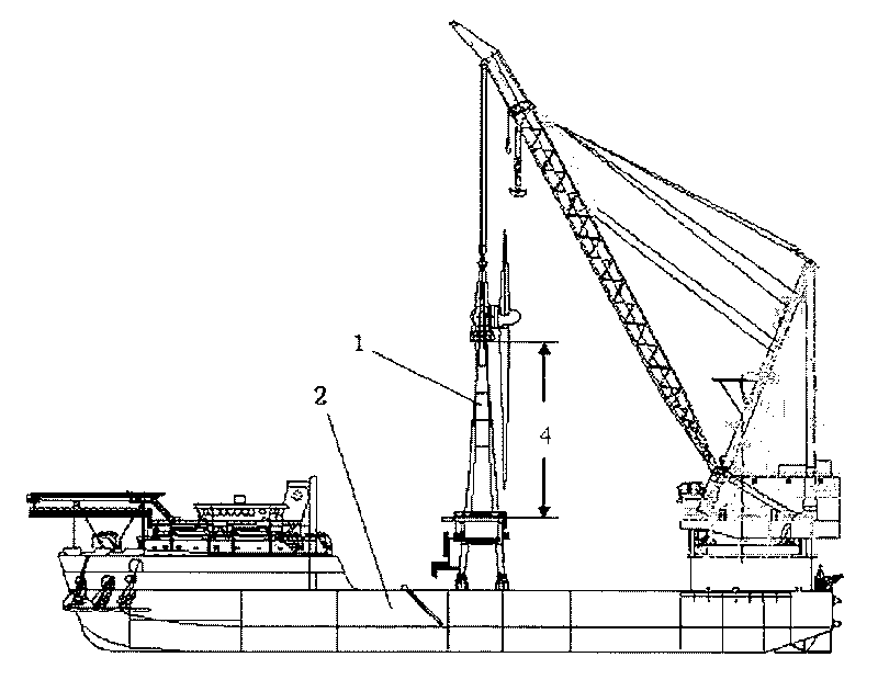 Integral safety carrying method on the sea for wind power generator set