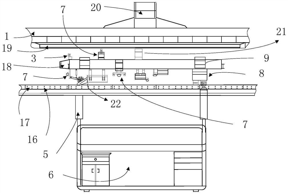 Track inspection vehicle and detection method for energy-saving empty rail system