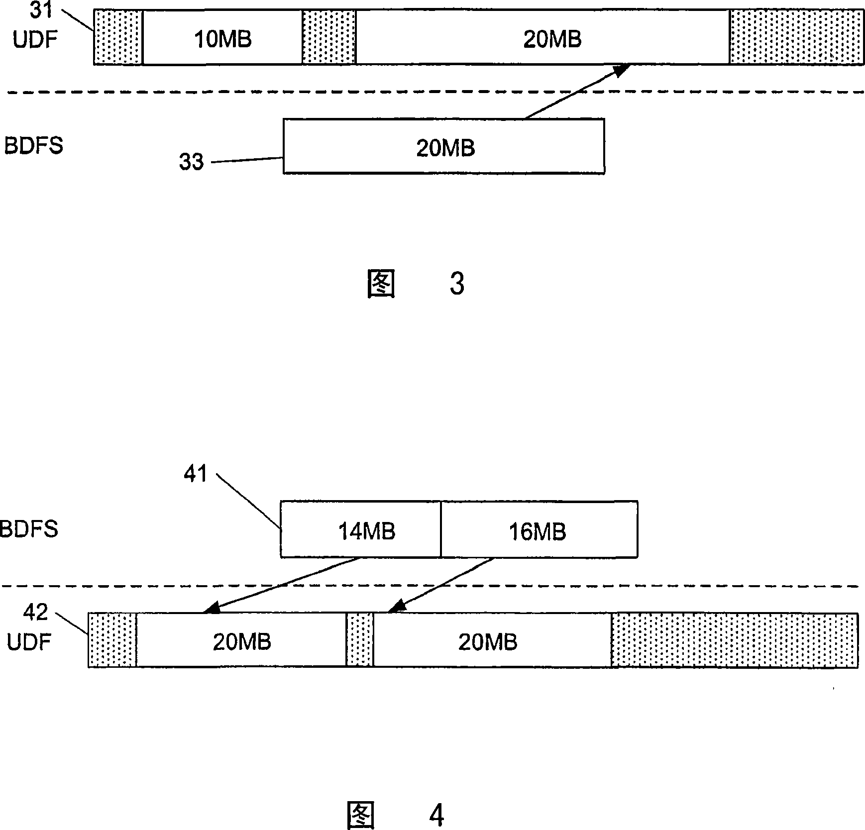 Mapping UDF and BDFS extents