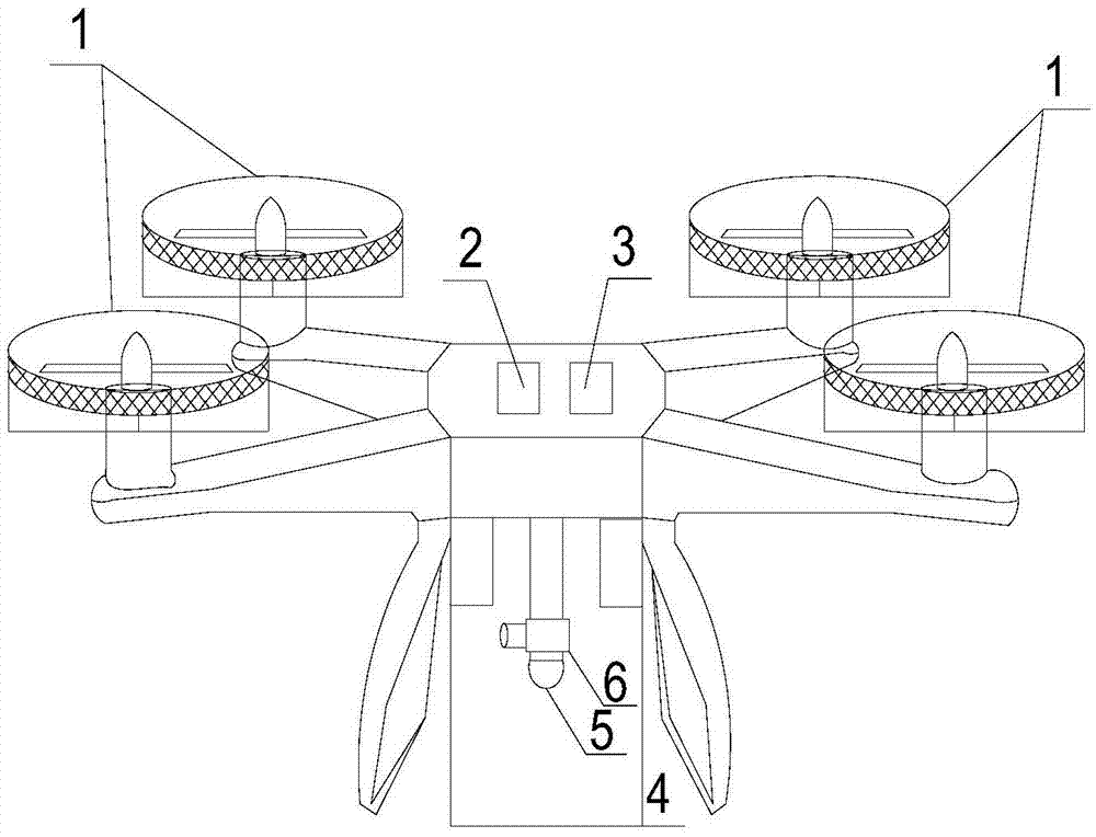 Quadrocopter-based detection device during mine disaster period