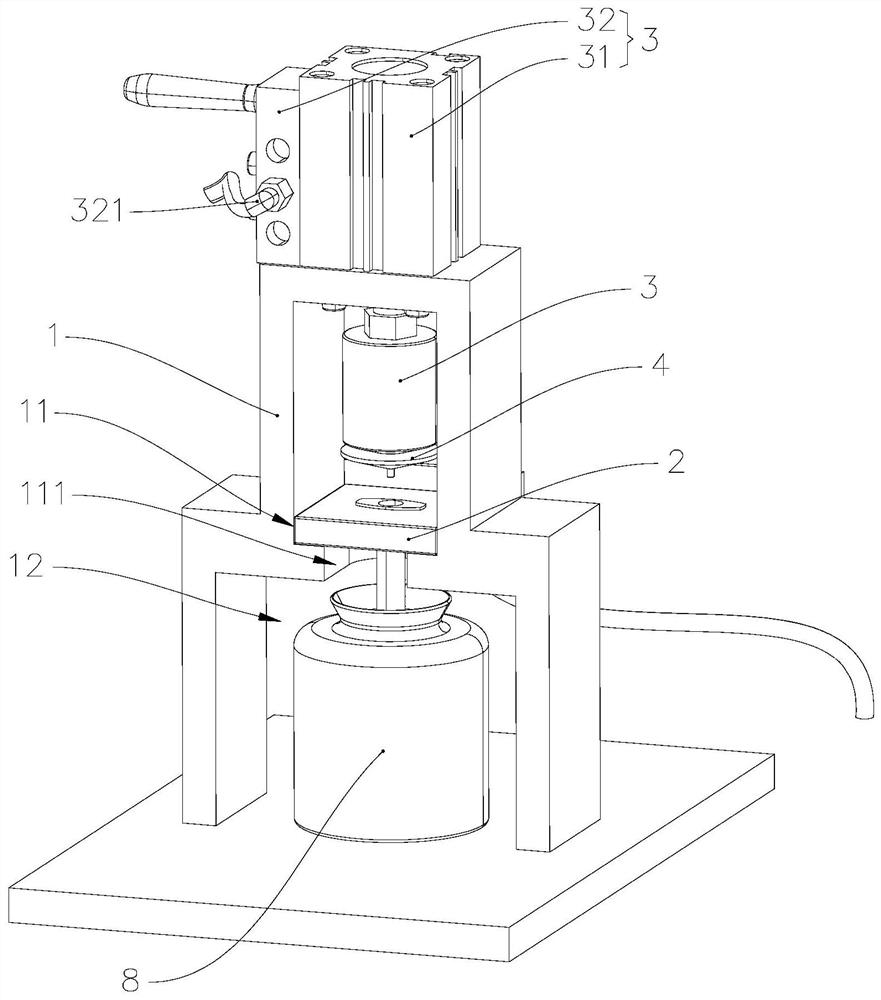 Needle cylinder conical joint air tightness detector and injector processing system