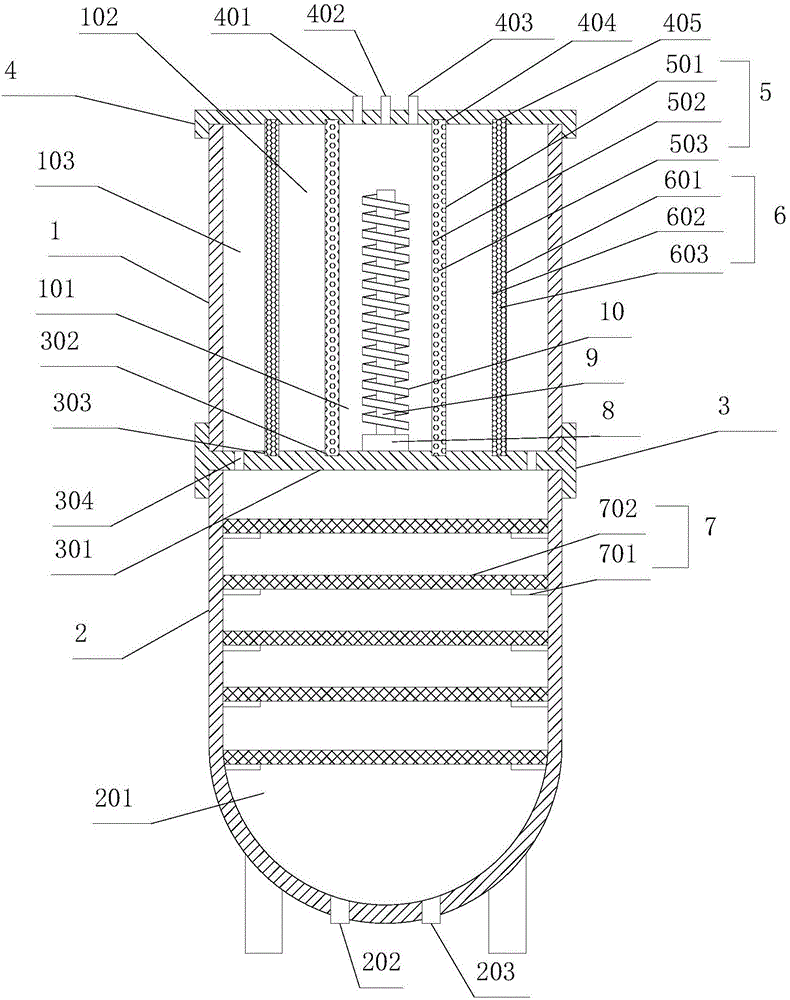 Glycerine decolorization apparatus convenient to disassemble and assemble