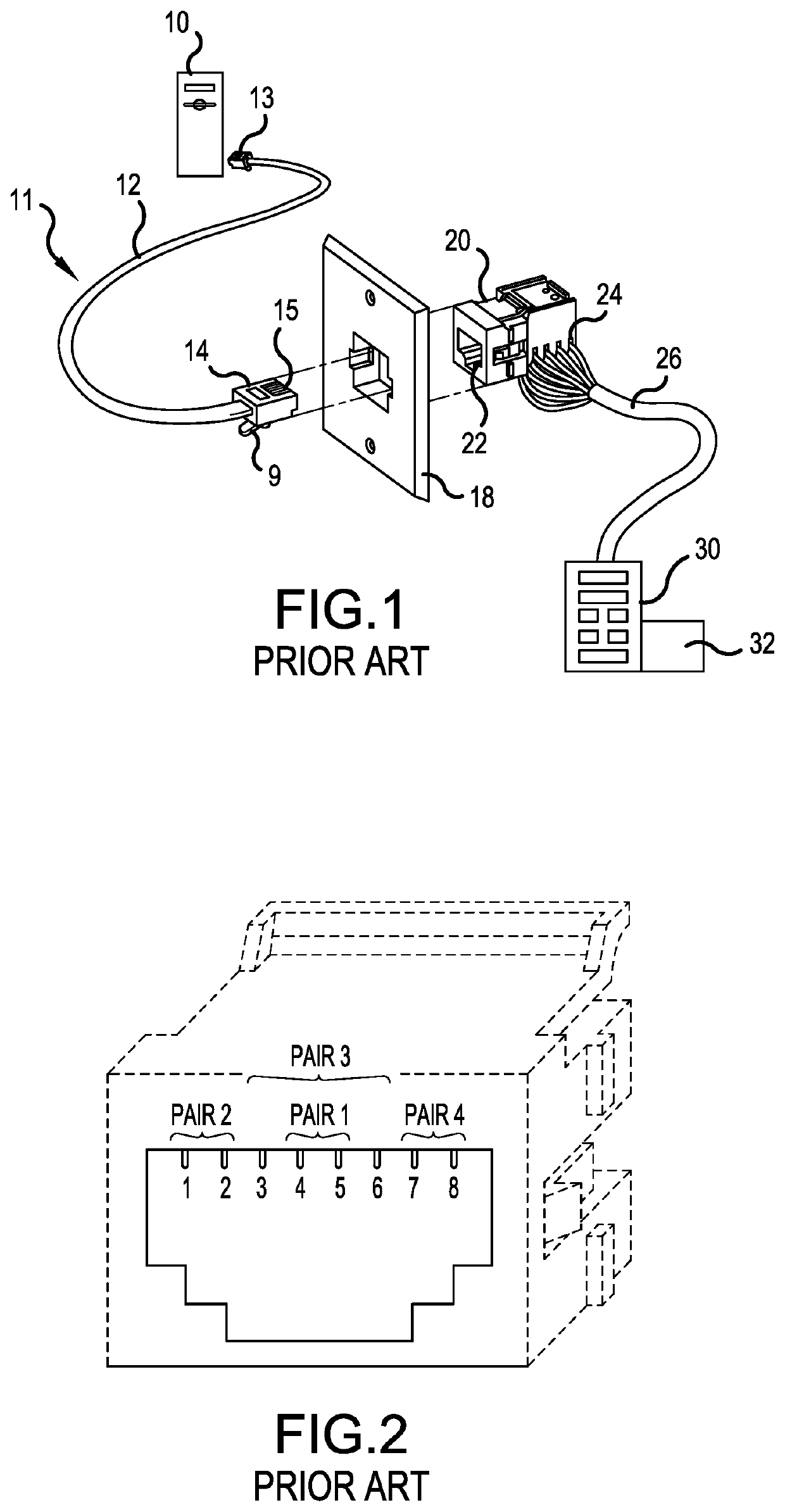 Anti-arc connector and pin array for a port