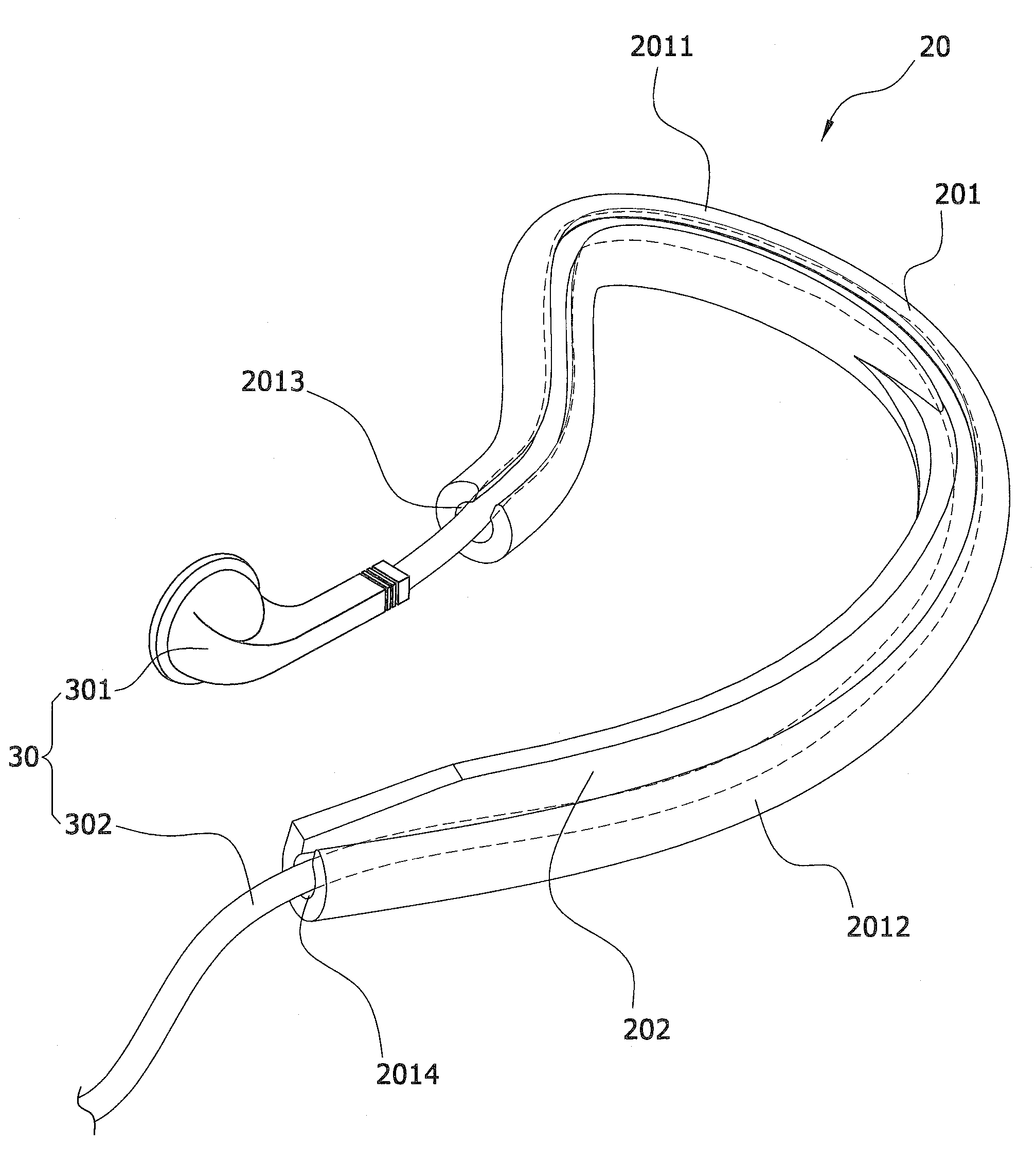 Structure of over-the-ear hook