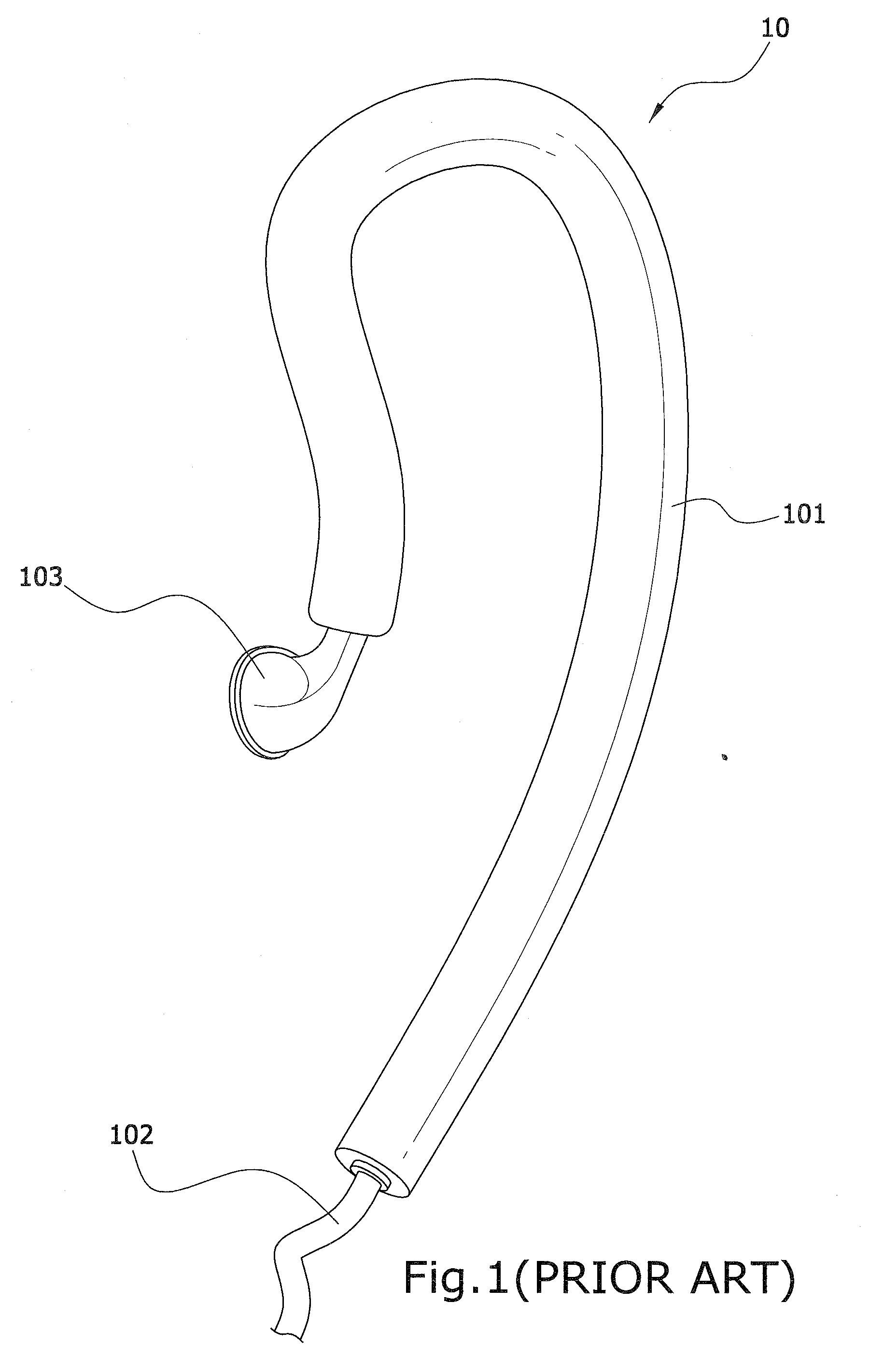 Structure of over-the-ear hook
