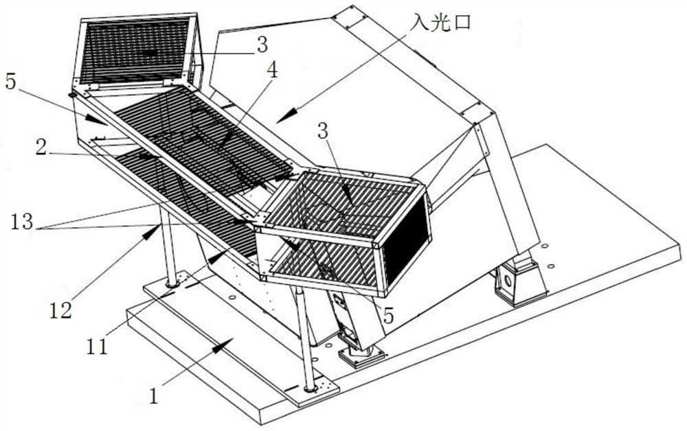 External heat flow simulation device for optical remote sensor