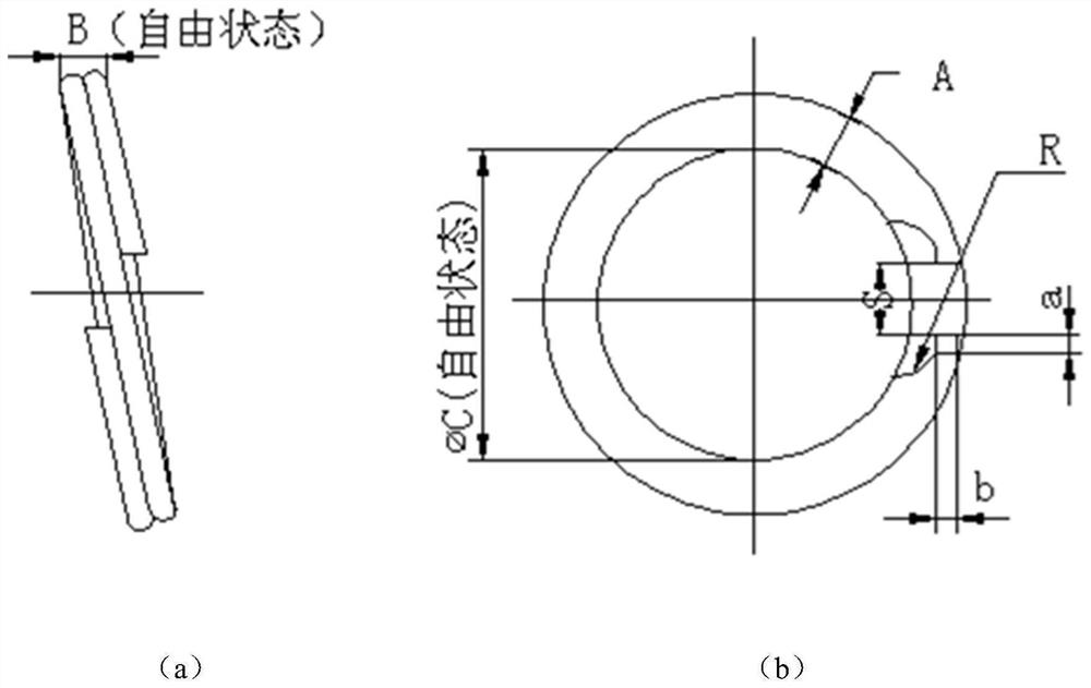 Machining method and tool for elastic check rings