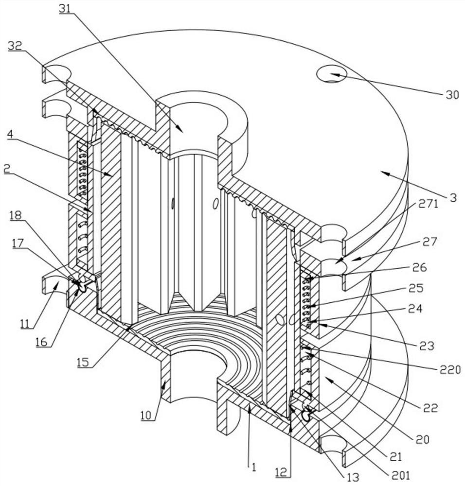 A surface refinement treatment device for internal gears