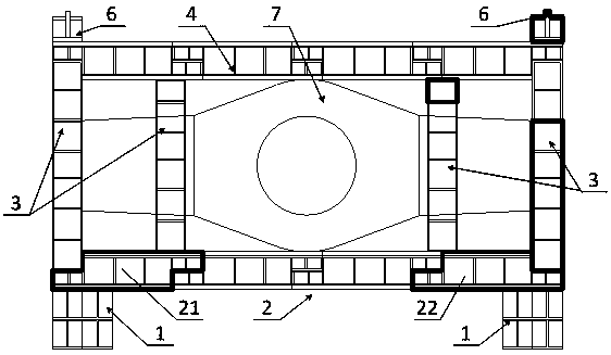 Rolling mill rack packaging and transporting support-hanger